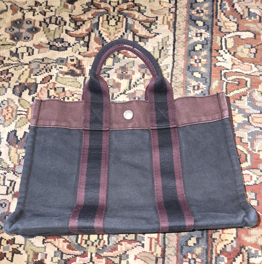 Hermes Fourre-Tout PM Canvas Tote Bag